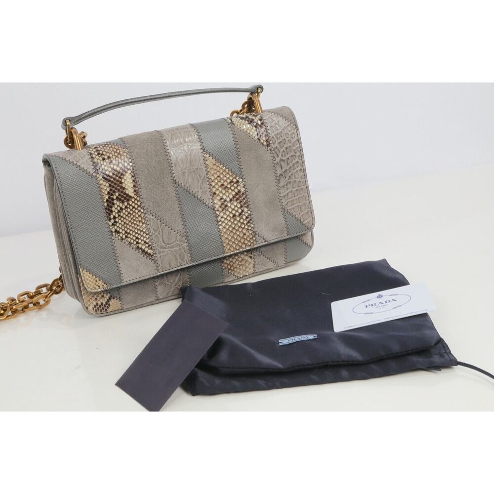 Prada Crocodile Python Suede Leather Exotic Skin … - image 3